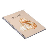 Carnet Citrouilles oranges blanches (Côté Droit)
