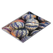 Carnet Citrouilles rayées rustiques (Côté gauche)