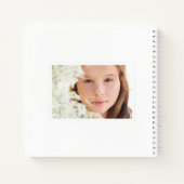 Carnet Citrus citron Floral Blanc Photo Graduation (Dos)