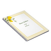 Carnet Citrus citron personnalisé Botanique (Côté Droit)