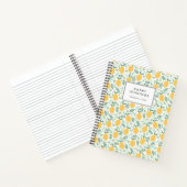 Carnet Citrus citron rustique Jaune Été Vert Feuille (Intérieur)