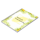 Carnet Citrus-Inspired Motivational (Côté gauche)