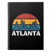 Carnet Cityscape Atlanta Georgia Vintage Sunset (Devant)
