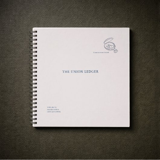 Carnet Civil Ceremony Courthouse Wedding Ledger