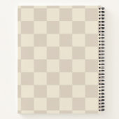Carnet Clair Brown et blanc cassé (Dos)