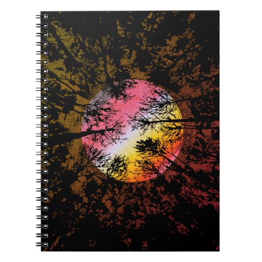 Carnet Clair de lune à travers une forêt dense – Surréali (Devant)