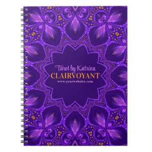 Carnet Clairvoyant violet de Bohème Tarot déesse
