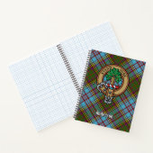 Carnet Clan Anderson Crest sur Tartan (Intérieur)