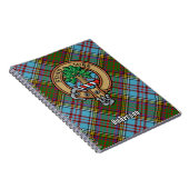 Carnet Clan Anderson Crest sur Tartan (Côté Droit)