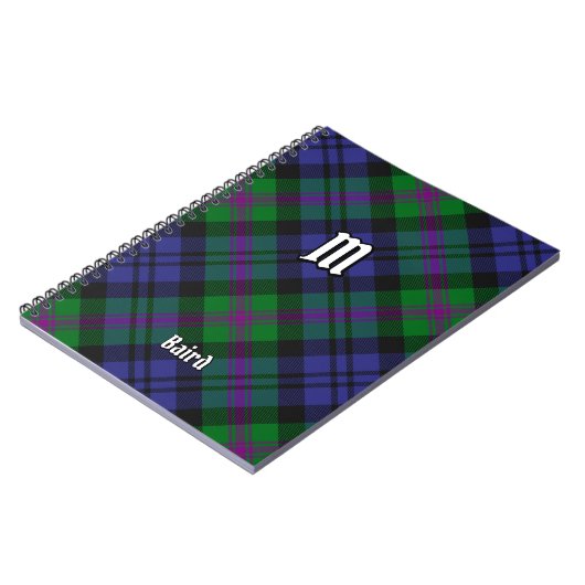 Carnet Clan Baird Tartan (Côté gauche)