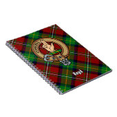 Carnet Clan Boyd Crest sur Tartan (Côté Droit)