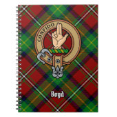 Carnet Clan Boyd Crest sur Tartan (Devant)