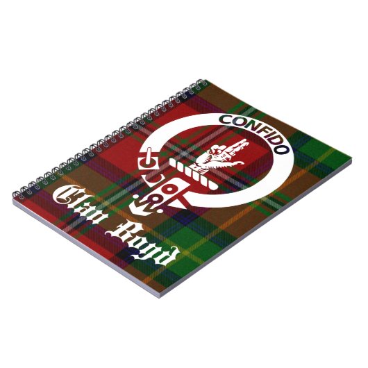 Carnet Clan Boyd Crest Tartan (Côté gauche)