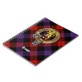 Carnet Clan Brown Crest sur Tartan (Côté gauche)