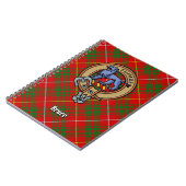 Carnet Clan Bruce Crest sur Tartan (Côté gauche)