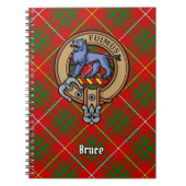Carnet Clan Bruce Crest sur Tartan (Devant)