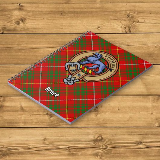 Carnet Clan Bruce Crest sur Tartan