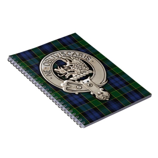 Carnet Clan Campbell Crest et Breadalbane Tartan (Côté Droit)