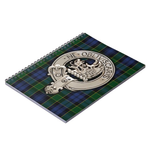 Carnet Clan Campbell Crest et Breadalbane Tartan (Côté gauche)