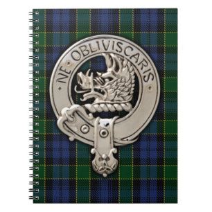 Carnet Clan Campbell Crest et Breadalbane Tartan
