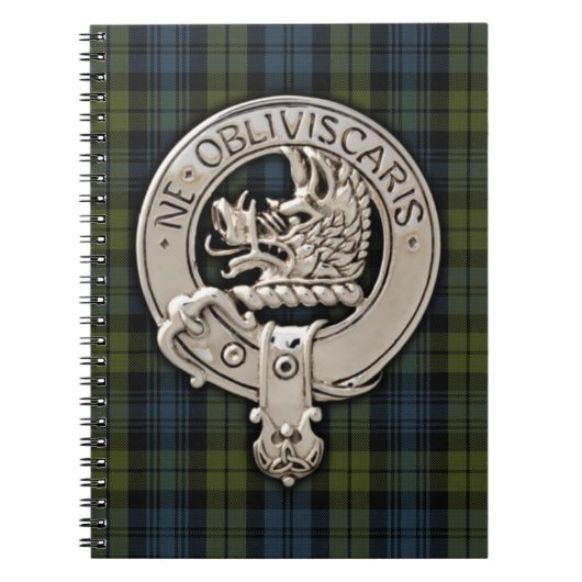 Carnet Clan Campbell Crest & Tartan (Devant)