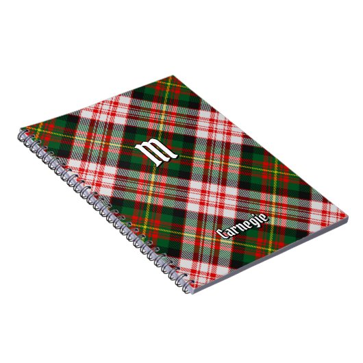 Carnet Clan Carnegie robe Tartan (Côté Droit)