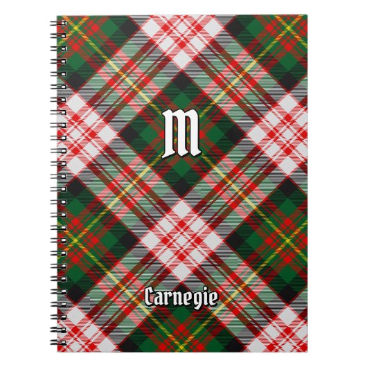 Carnet Clan Carnegie robe Tartan (Devant)