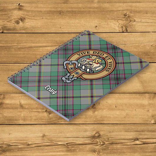 Carnet Clan Craig Crest sur Tartan