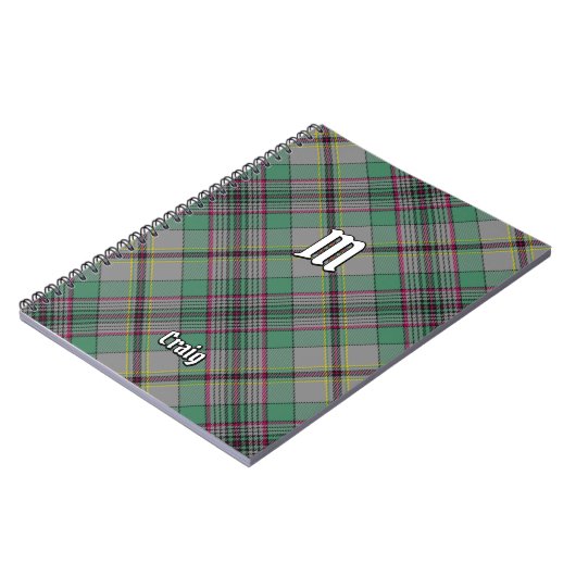 Carnet Clan Craig Tartan (Côté gauche)