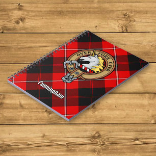 Carnet Clan Cunningham Crest sur Tartan