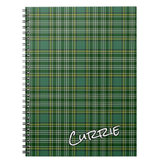 Carnet Clan Currie Tartan, l'Honneur écossais (Devant)