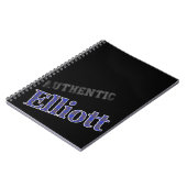 Carnet Clan de design authentique Elliott Tartan (Côté gauche)