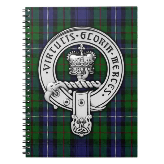 Carnet Clan Donnachaidh (Robertson) Crest /Hunting Tartan (Devant)