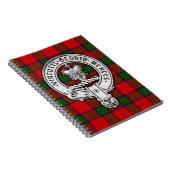 Carnet Clan Donnachaidh (Robertson) Crest & Tartan (Côté Droit)