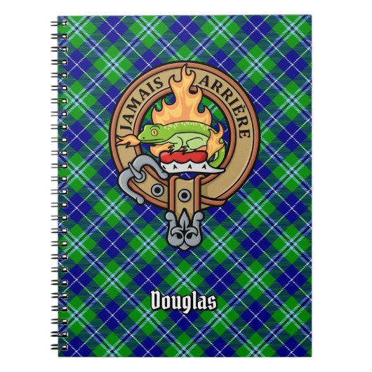 Carnet Clan Douglas Crest sur Tartan (Devant)