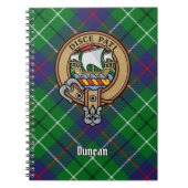 Carnet Clan Duncan Crest over Tartan (Devant)