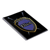 Carnet Clan Elliot Tartan Shield & Swords (Côté Droit)