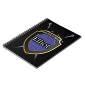 Carnet Clan Elliot Tartan Shield & Swords (Côté gauche)