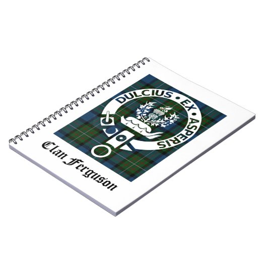 Carnet Clan Ferguson Crest Tartan (Côté gauche)