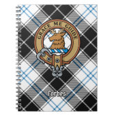 Carnet Clan Forbes Crest sur la robe Tartan (Devant)