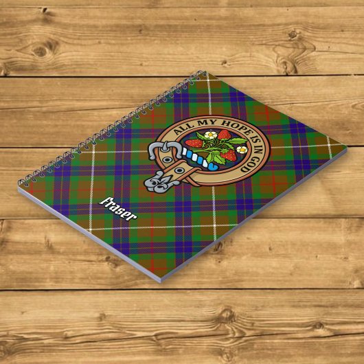 Carnet Clan Fraser Crest sur la chasse Tartan