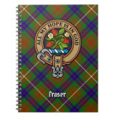 Carnet Clan Fraser Crest sur la chasse Tartan (Devant)