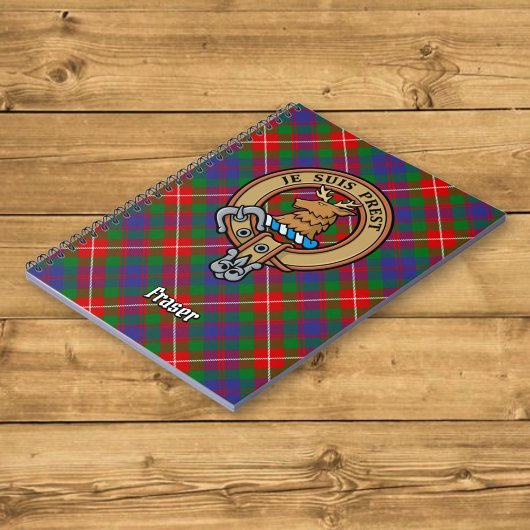 Carnet Clan Fraser de Lovat Crest sur Tartan