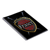 Carnet Clan Fraser Tartan Shield & Swords (Côté Droit)