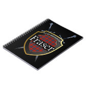 Carnet Clan Fraser Tartan Shield & Swords (Côté gauche)