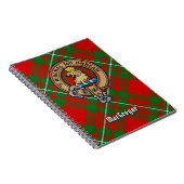 Carnet Clan Gregor Crest sur Tartan (Côté Droit)