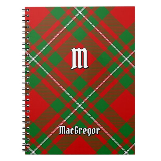 Carnet Clan Gregor Tartan (Devant)