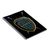 Carnet Clan Gunn Tartan Shield & Swords (Côté Droit)