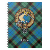 Carnet Clan Guthrie Crest sur Tartan (Devant)