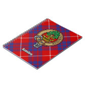 Carnet Clan Hamilton Crest sur Red Tartan (Côté gauche)